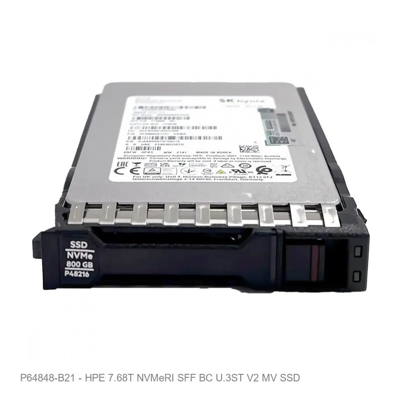 HPE 7.68T NVMeRI SFF BC U.3ST V2 MV SSD