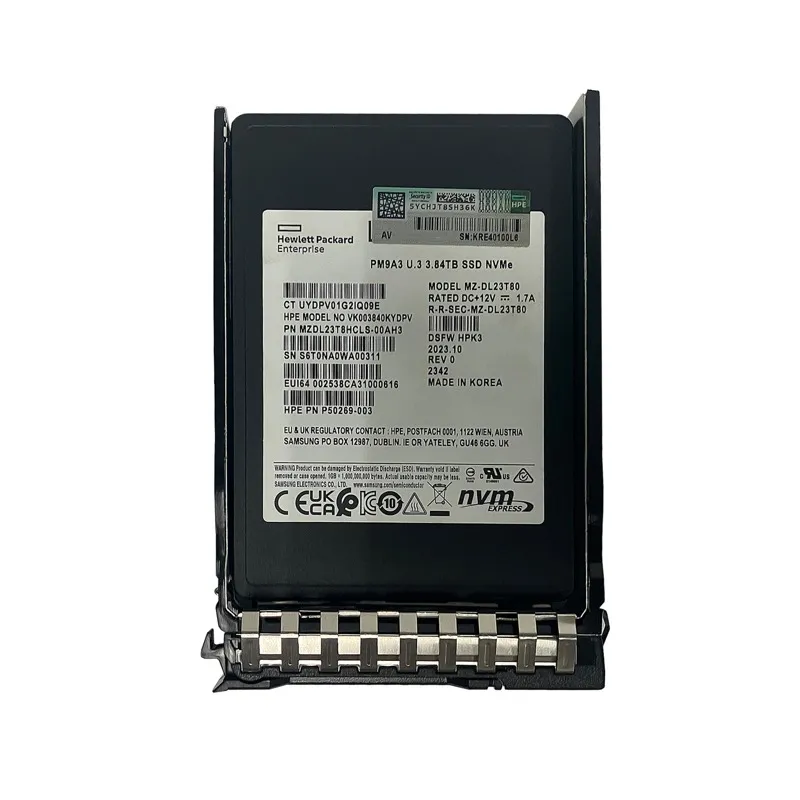 HPE 3.2T NVMe MU SFF BC U.3ST V2 MV SSD